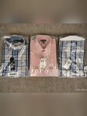 3 x Men's Casual Shirts The Men's Store Size Medium